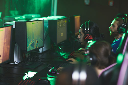 Cyber team at work